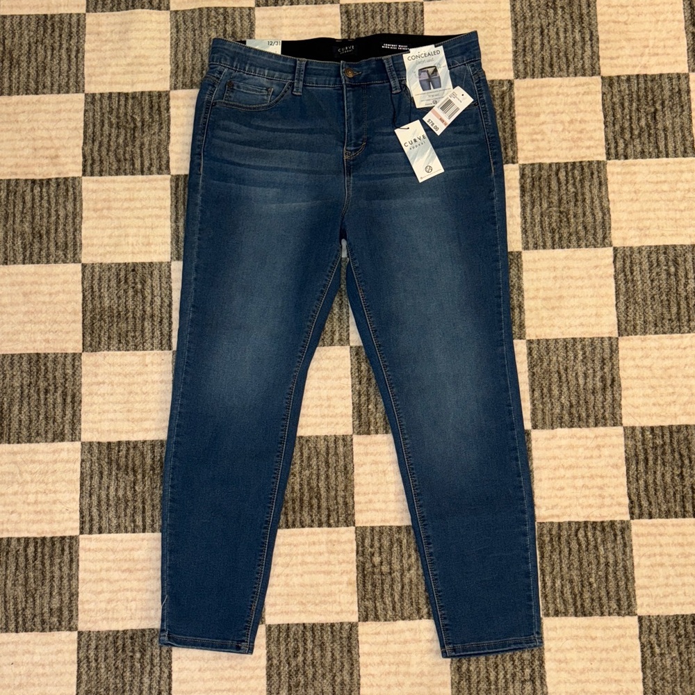 Curve Appeal Blue Women's Jeggings